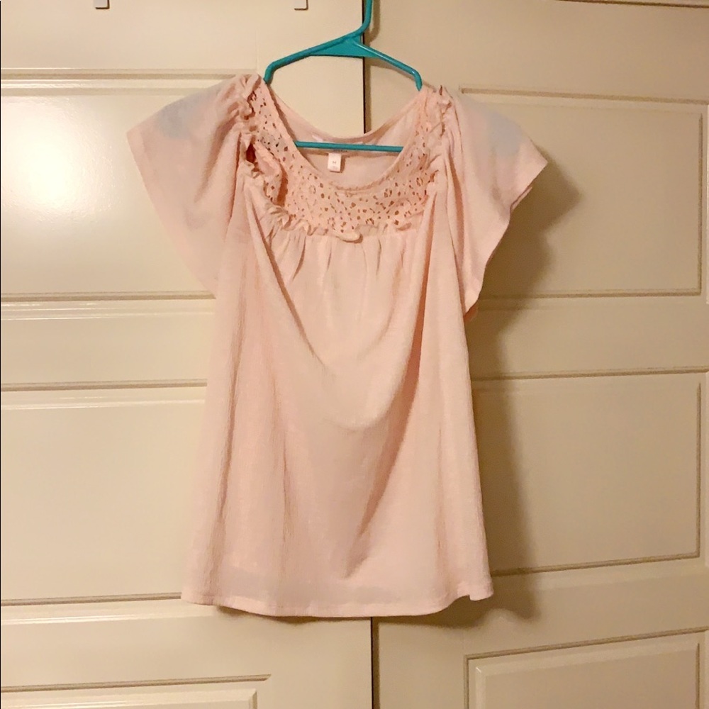 Lauren Conrad Pink Tank/Off Shoulder Top